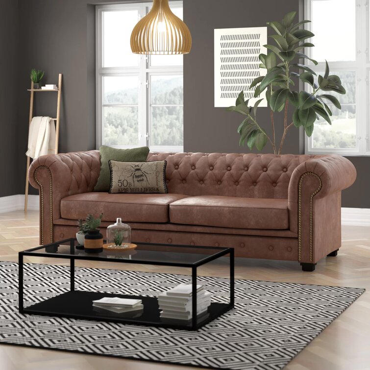 Wayfair leather deals sofa bed